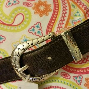 Brighton / large reversible black/brown belt